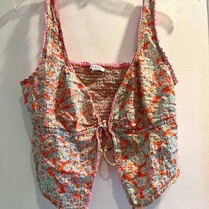 American Eagle Tie-Front Women's Cami Tank Top